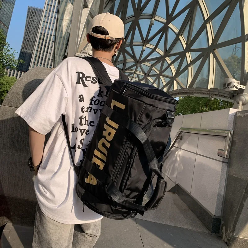 Dry Wet Separation Sports Fitness Bag Women Large Capacity Travel Bag 2021 Men's Luggage Backpack Single Shoulder Handbag Y049