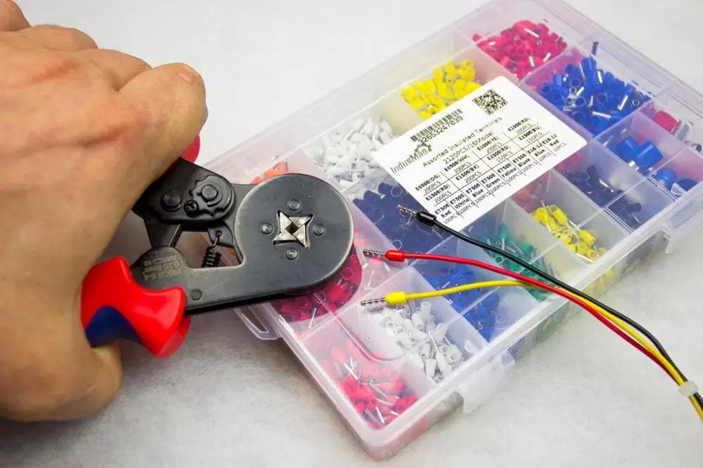 1000 шт./лот набор медных обжимных наконечников обжимные клеммы для проводов с