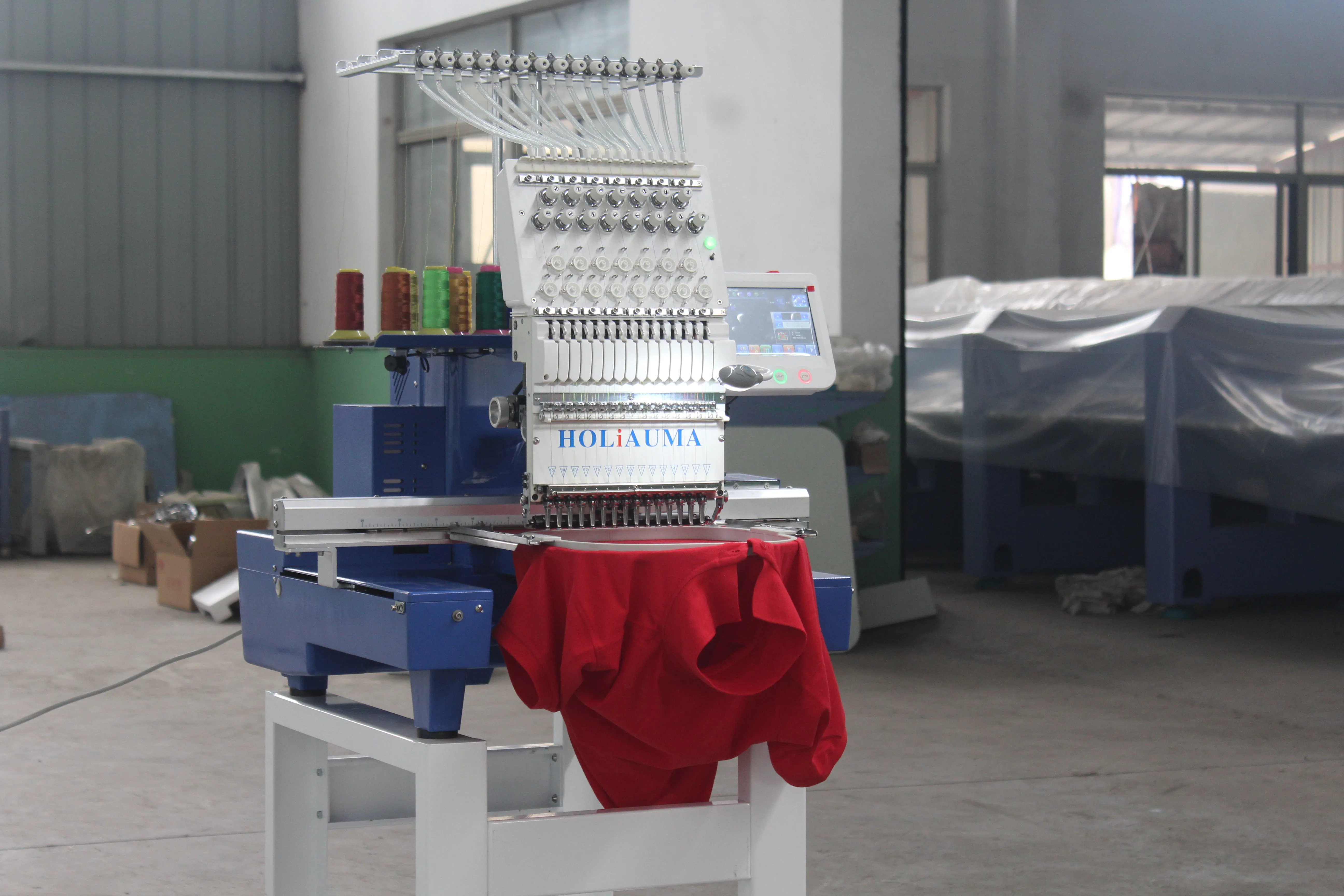 Высококачественная вышивальная машина с 12 иглами одной головкой в Китае|Машина