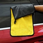 Утолщенное сверхмягкое полотенце из микрофибры для мытья автомобиля, салфетка для ухода за автомобилем, полотенце для мытья автомобиля, не царапается