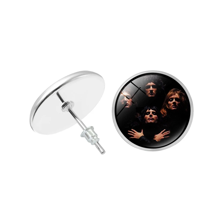 Новый дизайн рок группа серьги королевы группы музыкантов гвоздики ювелирное