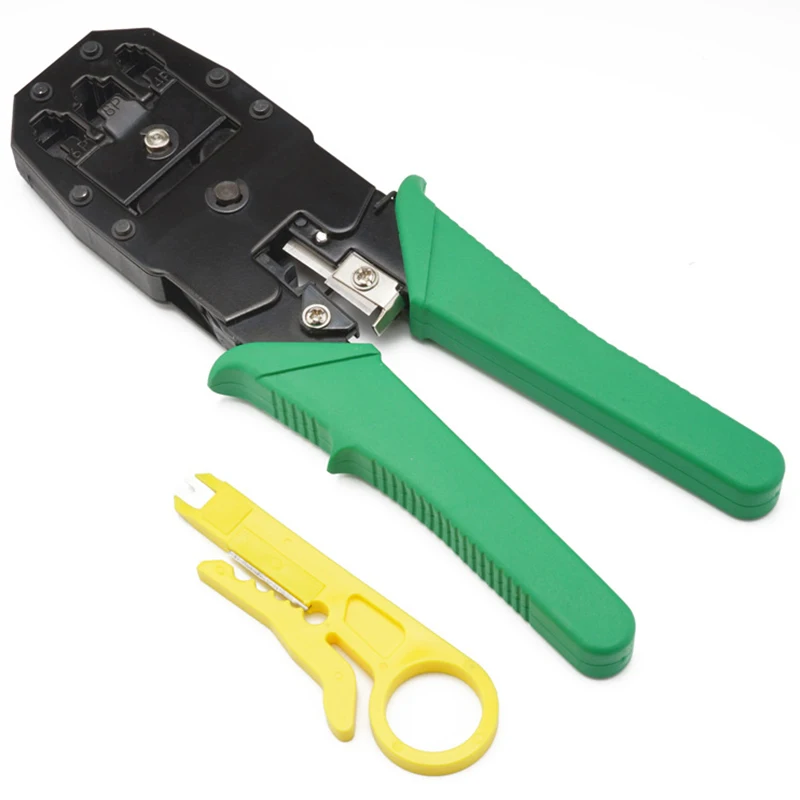 Network Cable Repair Maintenance Tool Kit ,Portable Phone Cable Crimper, Cable Tester Network Cable Crimper Repair Kit
