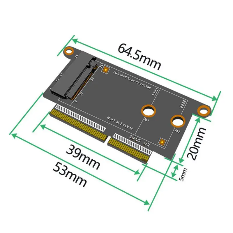 Карта адаптера жесткого диска SSD для Macbook 2017 PRO A1706 A1707 A1708 модель без драйвера |