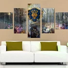 Настенное художественное полотно в американском стиле, 5 шт., плакат с анимационной игрой, Современное украшение, рамка для дома и спальни, картина Modurn