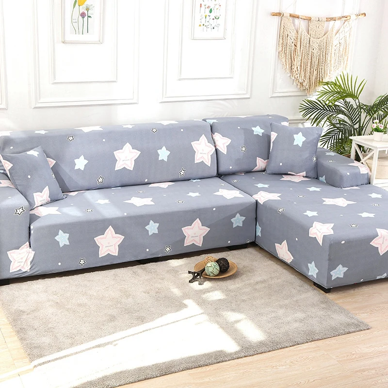 

Elastic Stretch Sofa Cover 1/2/3/4 Seater Slipcover Couch Covers for Living Room Sectional L Shaped Couch Cover Furniture Cover