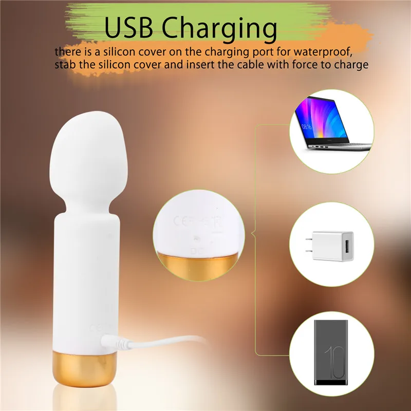 GUIMI мощная волшебная палочка Вибраторы интимные игрушки для взрослых 7 скоростей