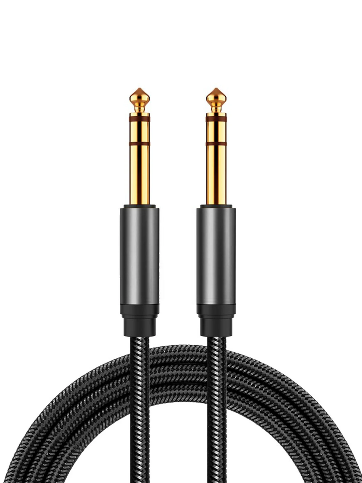 

6.5mm Jack Audio Cable Nylon Braided 6.35 Jack Male to Male Aux Cable For Guitar Mixer Amplifier Bass 6.35 mm Jack Cord