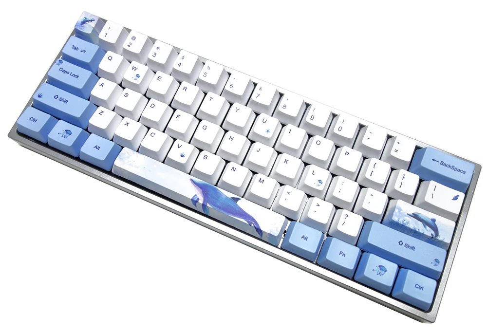 Dlophin толстые PBT колпачки для ключей OEM профиль Fit Cherry MX переключатели GK61 GK64 GH60 XD60 XD64