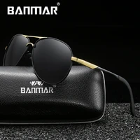 banmar brand mens vintage square sunglasses polarized uv400 lens eyewear accessories mens vintage sun glasses for men