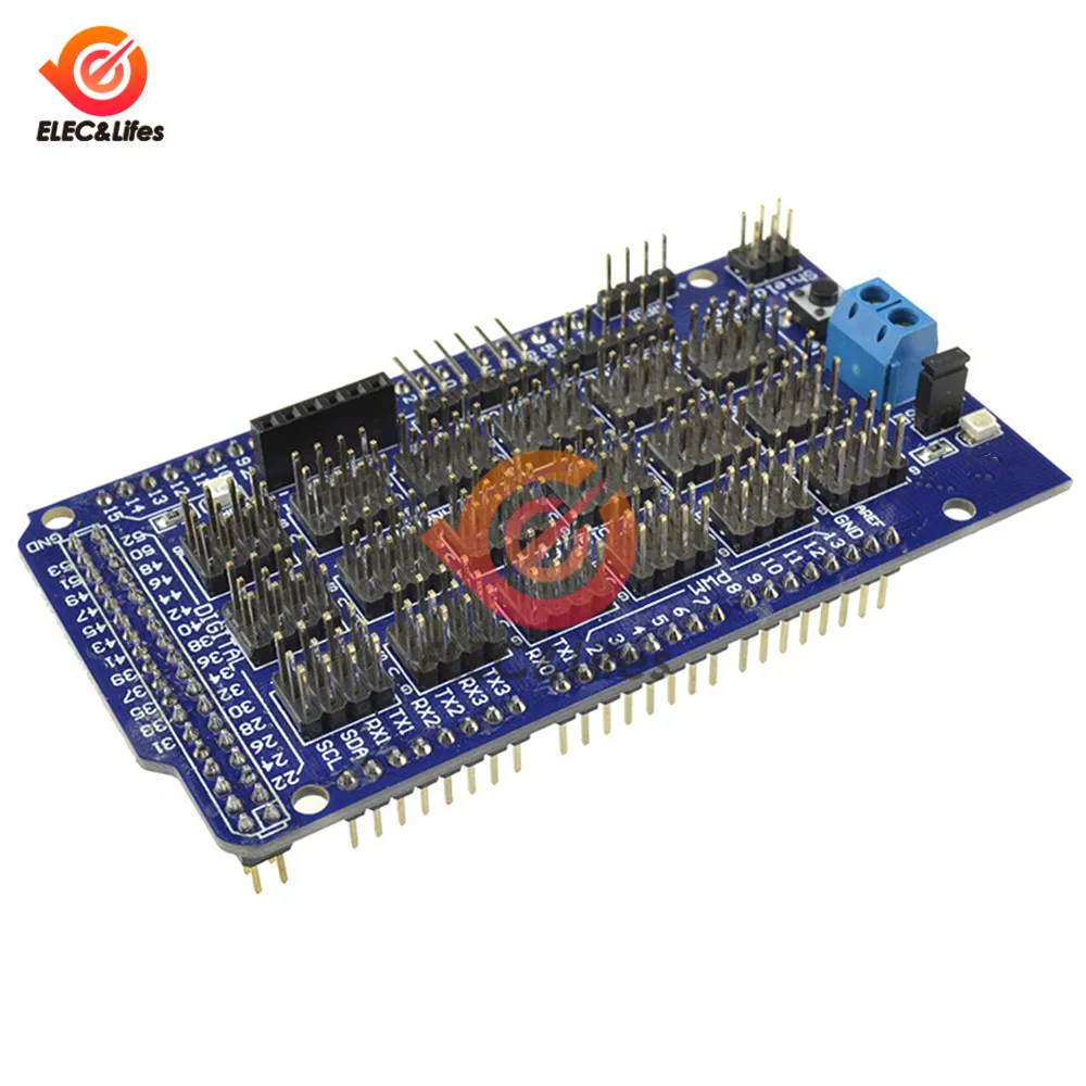 Детская плата расширения V2.0 V2 для Arduino ATMEGA 2560 R3 1280 ATmega8U2 ATMEL AVR макетная сделай