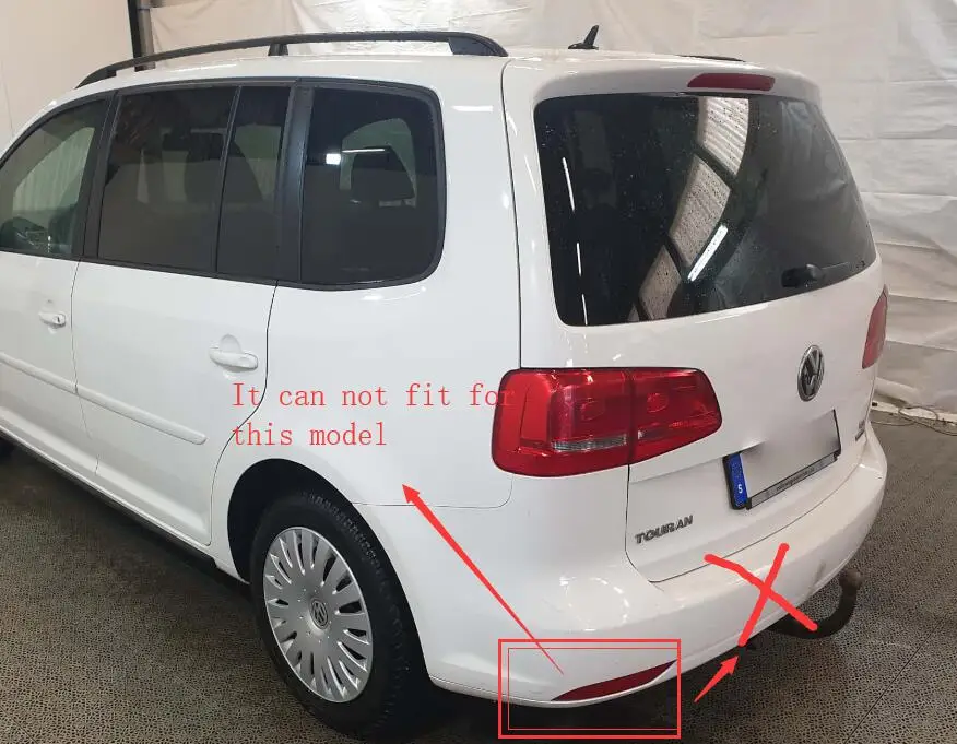 Для Volkswagen Passat Touran 2011 2012 2013 2014 15 красный задний бампер отражатель тормозной фонарь