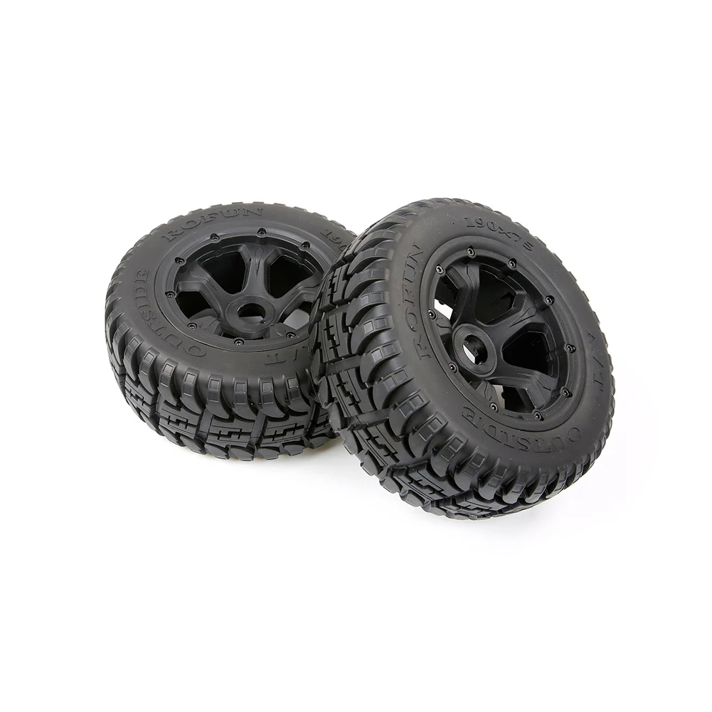 Вездеход Передняя 190*65 и задняя 190*75 колеса шины в сборе Комплект для 1/5 HPI ROFUN BAHA 5T 5SC