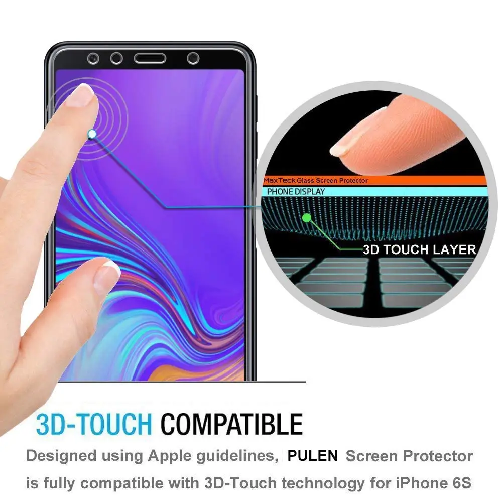 2 шт. Защитное стекло для Samsung Galaxy A6 A8 A7 2018 защита экрана закаленное J6 J4 Plus A750 пленка