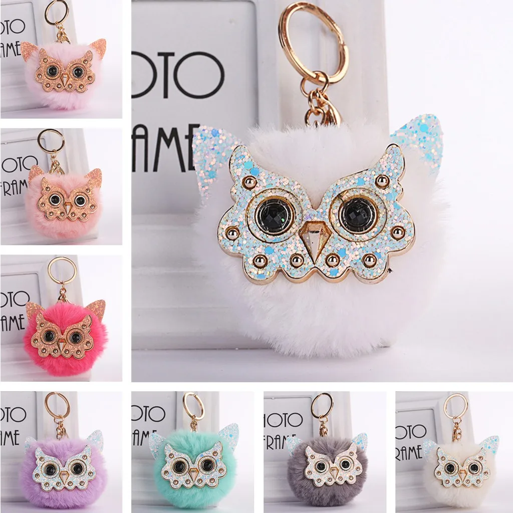 OTOKY 2019 новый модный дизайн милый брелок Подвеска для женщин Сова Подушка со