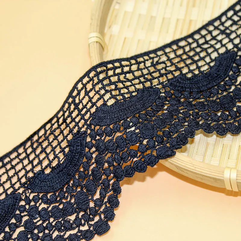 Водорастворимая хлопковая занавеска для одежды кружевная отделка