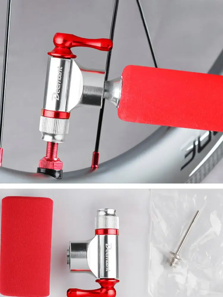 

700c Mountain Bike Tire Pump Bicycle Quick Inflation Emergency Portable Gas Cylinder Small Size Bicycle Accessories Equipment