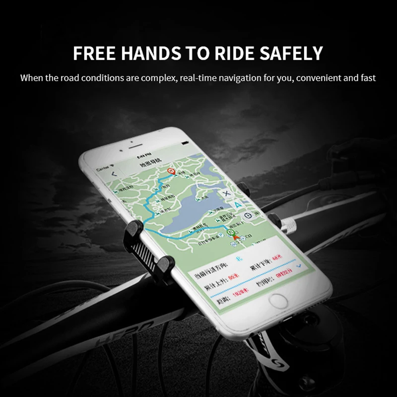 bicycle scooter aluminum alloy mobile phone holder mtb mountain bike bracket cell phone stand cycling accessories free global shipping
