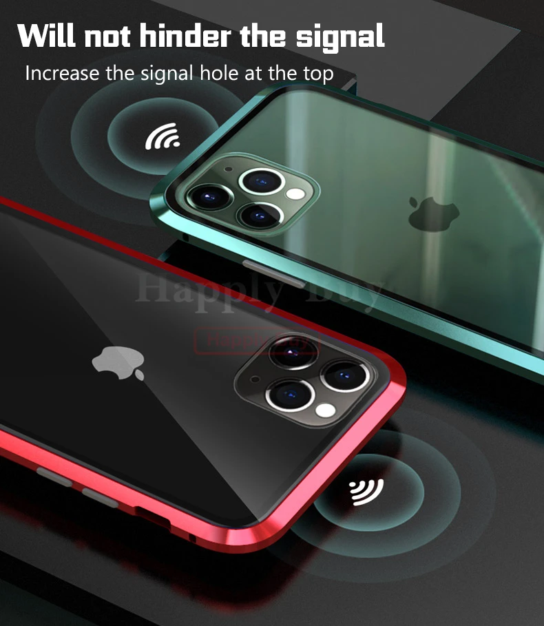 Магнитный адсорбционный чехол для телефона iPhone 11 Pro Max, чехол с магнитом для iPhone 11 Pro Max, чехол, чехлы из металла, Bumber Coque