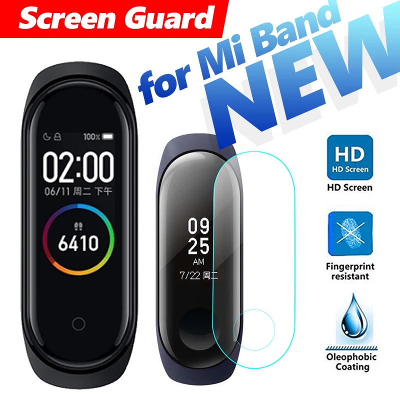 HD защитная пленка для Xiaomi mi Band 1 2 3 4 NFC умный Браслет mi Band4 браслет не закаленное стекло Гидрогелевая пленка