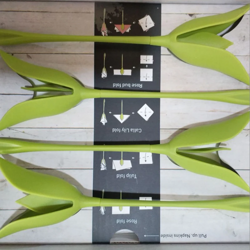 

Creative Durable Plastic Tissue Holder European-style Home Desktop Restaurant Tissue Folding Flower Storage Rack Napkin Stock