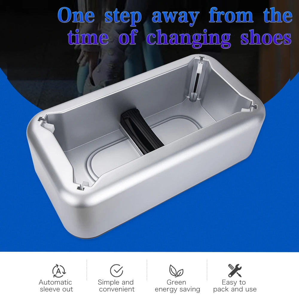 

Automatic Shoes Cover Machine Booties Maker Smart Shoe Cover Dispenser Hand Free Household Stepping Disposable Shoes Organizers