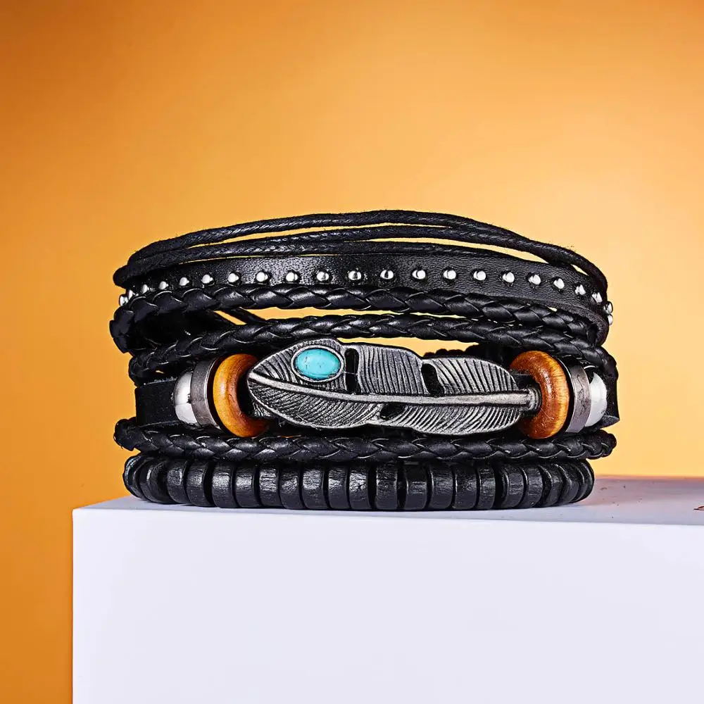 Браслет-цепочка мужской 4 шт./компл. | Браслеты