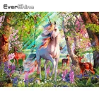 Алмазная вышивка Evershine, лошади, сделай сам, вышивка крестиком, алмазная живопись, животное, полный квадратный круглый набор для мозаики, ручная работа