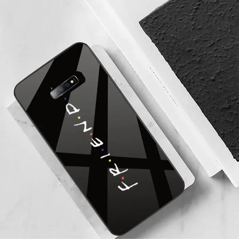 

Cartoon funny Clip Art Friends Phone Case Tempered glass For Samsung S6 S7 edge S8 S9 S10 e plus note8 9 10 pro