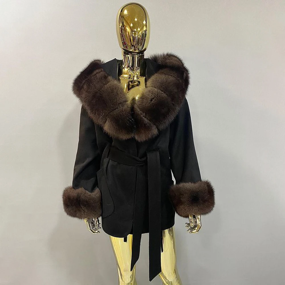 женская зимнея куртка Поддержка оптовых закупок Женское шерстяное пальто FUREALUX