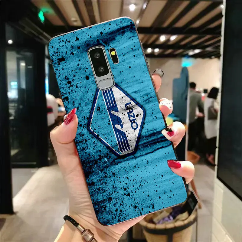 Чехол для телефона Immobile чехол Samsung Galaxy S10 S8 S9 Edge DIY черный мягкий TPU Lazio FC A9 C10 C9 J7 Max