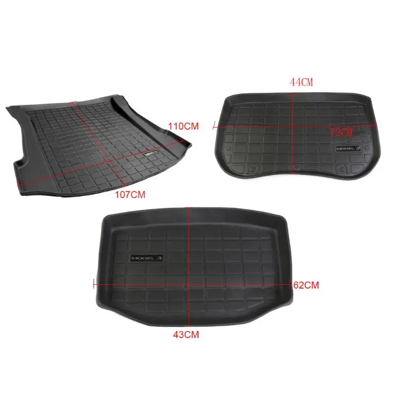 

Before and Cargo Durable Mat for tesla Model 3 Modification Pad Car Accessories