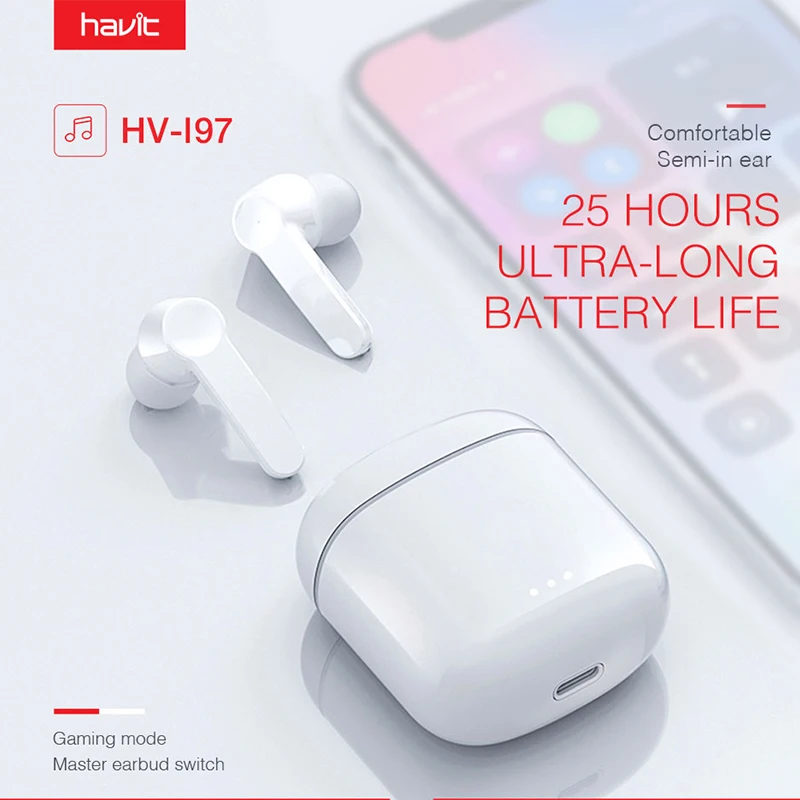Дропшиппинг HAVIT I97 Беспроводные Bluetooth 5 0 наушники сенсорное управление стерео HD