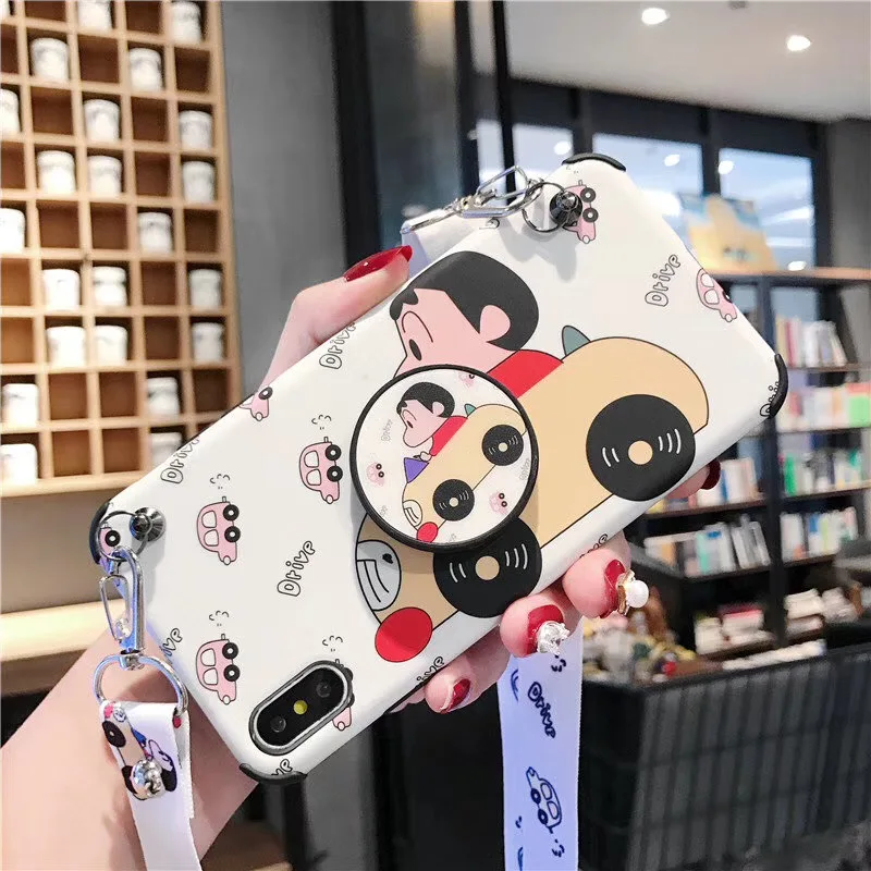 Милый мультяшный Единорог Улица Сезам ремешок чехол для iphone 6 6S 7 8 plus X XS XR Max стенд держатель мягкий IMD телефон couqe - Цвет: D