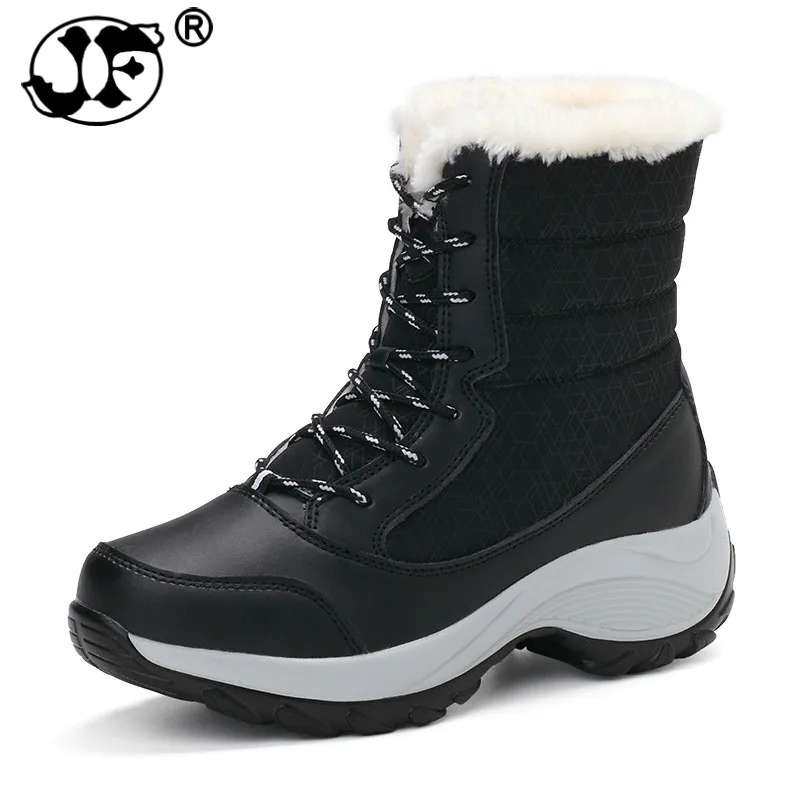 

2019Women Boots Keep Warm Women Shoes Winter Warm Fur Snow Boots Plush Round Toe Ankle Boots Winter Platform Botas Mujer Booties