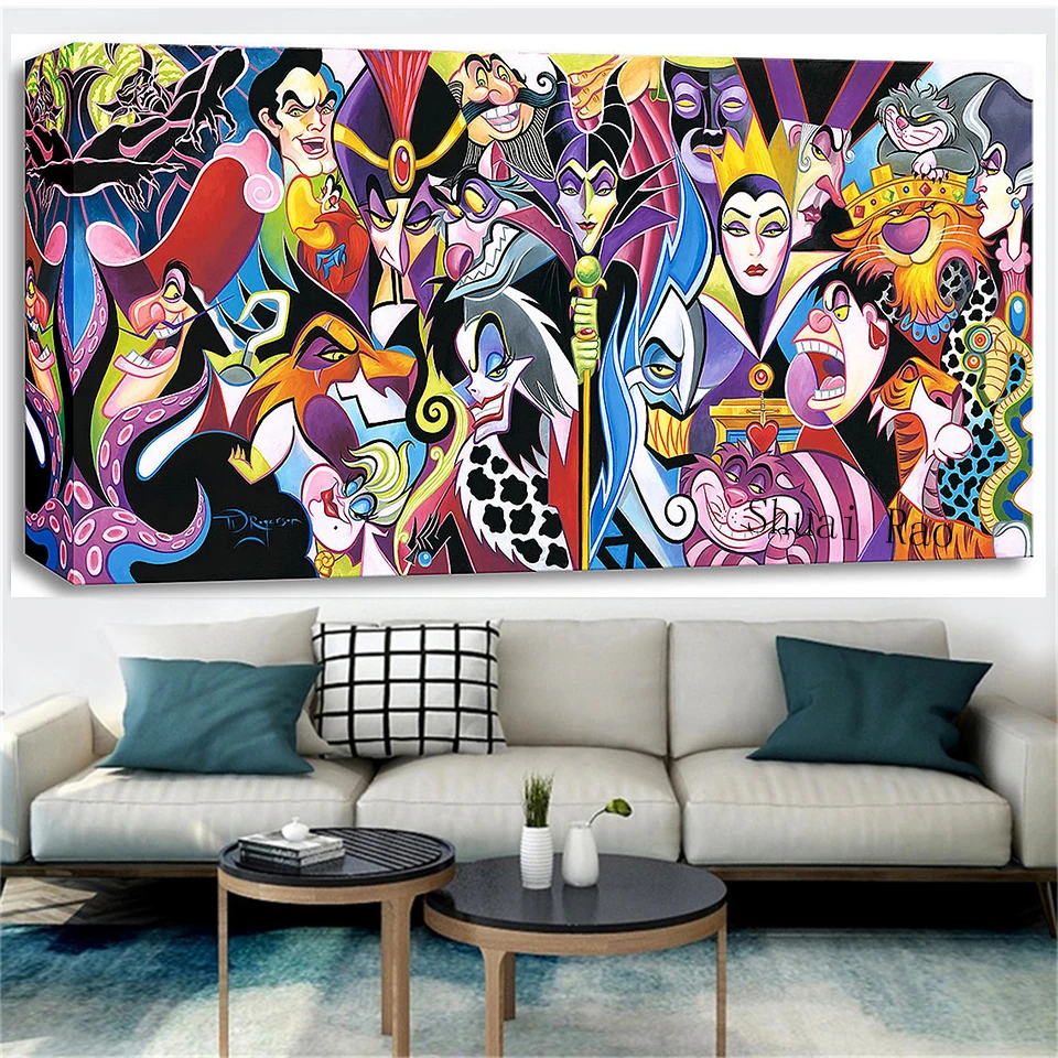 

Алмазная живопись «злодейки Диснея», картина с мозаикой из бисера «все плохие путь», украшение для дома, ограниченный выпуск