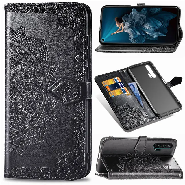 Чехол с тиснением для huawei Honor 20 8A 7C 7A Pro Кожаный Бумажник-книжка чехол для Honor 8 9 10 20 Lite 10i 20i 9i 9n вид 20 чехол для телефона