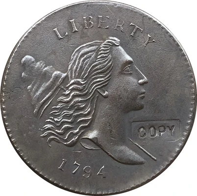 Оптовая продажа 1794 копия одной центы 100% производство коперов|Безвалютные монеты|