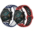 Ремешок силиконовый для Huawei Watch GT 22e, спортивный браслет для Samsung Galaxy watch 42 46 ммActive 2, 20 мм22 мм, 42 мм46 мм