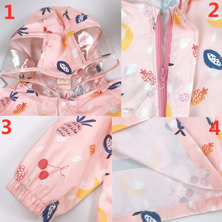 Детский плащ дождевик с рисунками единорога Водонепроницаемый Плащ из