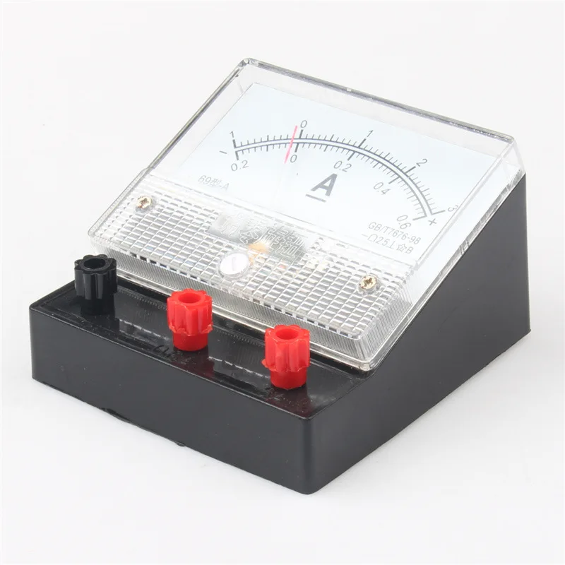 

Type 69 Ammeter 0.6A/3A Galvanometer DC Ammeter Physical Electrical Experiment Equipment Educational Instrument