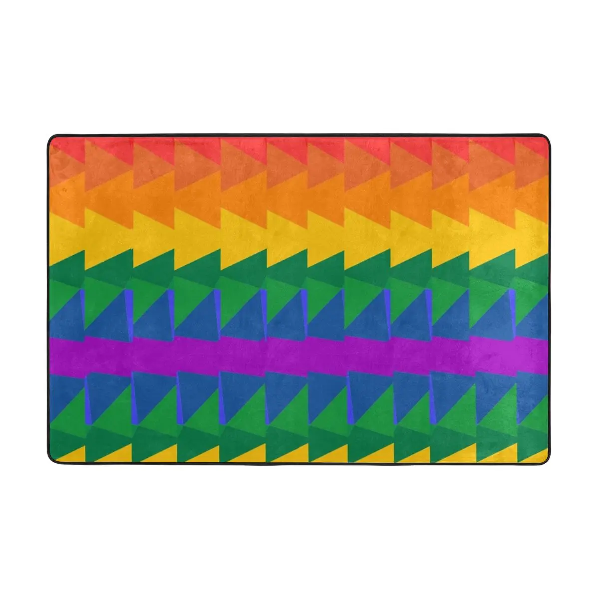 

Pride Flag Doormat Carpet Mat Rug Polyester Non-Slip Floor Decor Bath Bathroom Kitchen Bedroom 60*90