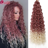 ocean wave braiding hair extensions crochet braids synthetic hair hawaii afro curl ombre curly blonde water wave braid for women