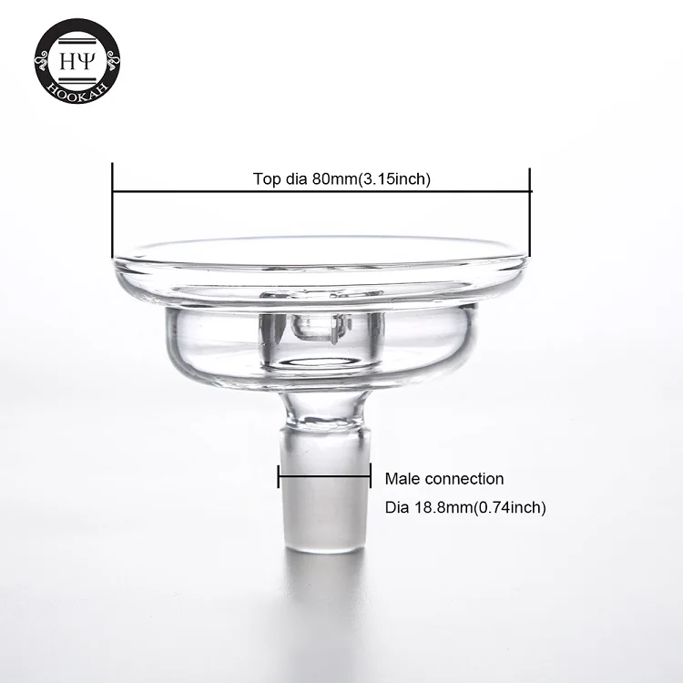 B Dia 18.8mm bowl 1 шт. 14 мм/18,8 мм Диаметр Мужской соединитель кальяна чаша для кальяна головка поддон для угля chicha кальян для кальяна - Цвет: B Dia 18.8mm bowl
