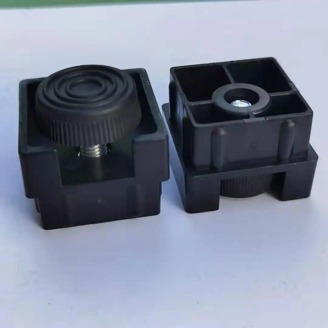 

2 Pcs/Lot 40mm Square Tube Abs Plastic Adjustable Foot Desk Leg Furniture Shelf Plug