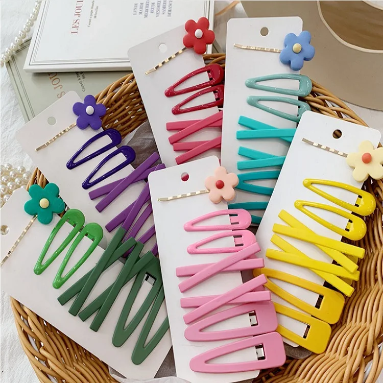 

Fashion New Candy Color Hairpins Barrettes For Girls Classic Flower Hair Clip For Women Trendy Hair Accessories Headwear
