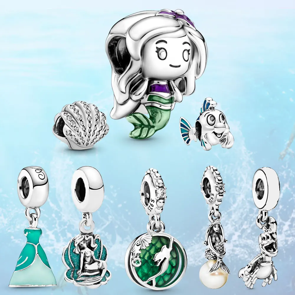 Стерлингового серебра 925 Аладдина принцессы жасмин сверкающая обувь и синяя