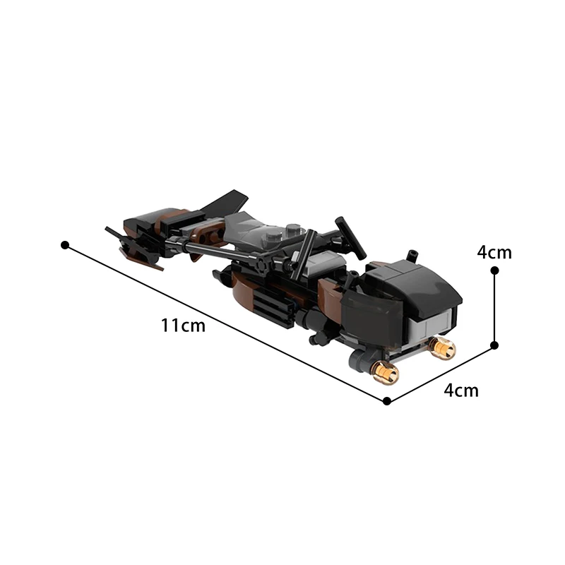 

MOC Flying Motorcycle Bike Cavalry Space Scout Building Blocks Bricks Hith-Tech Model DIY Toys Children's Education Boys Gifts