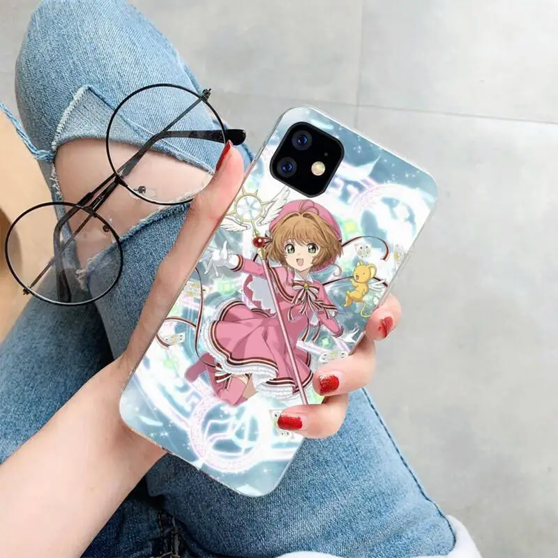 penghuwan magic girl sakura customer high quality phone case for iphone 11 pro xs max 8 7 6 6s plus x 5s se xr cover free global shipping