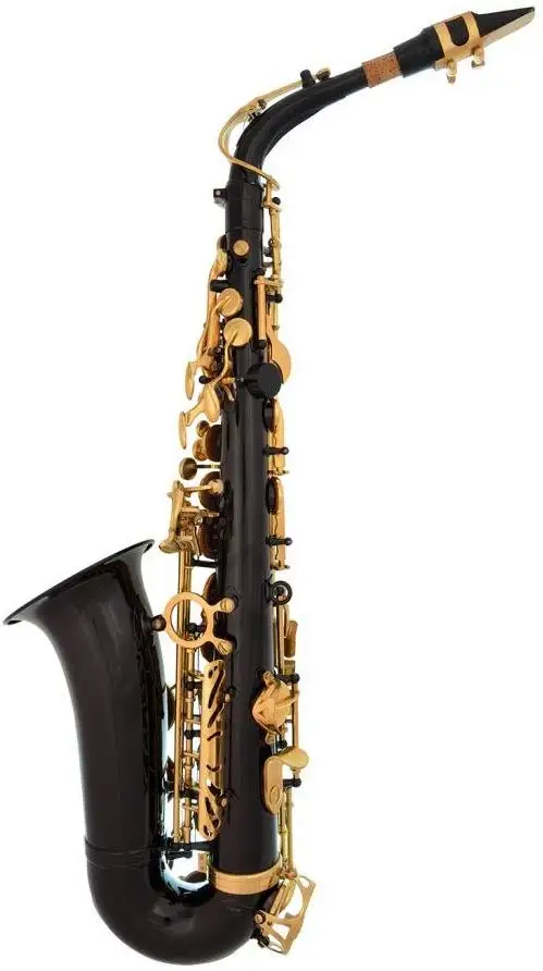Профессиональный альт саксофон с черно золотыми клавишами Eb E |Саксофон| |