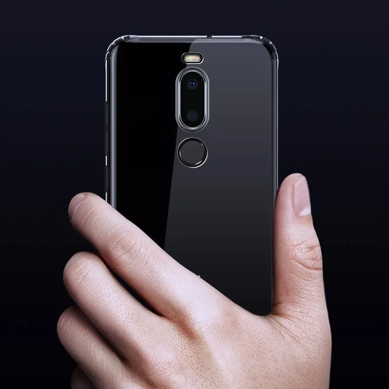 Чехол для Meizu Note 8/9/X8 TPU Силиконовый прочный прозрачный облегающий Бампер Мягкий